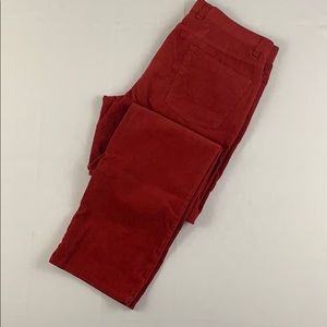 Chaps red corduroy 5 pocket pants
